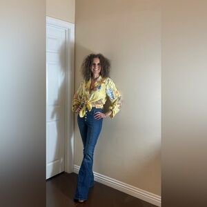 Vintage Novelty Print Top